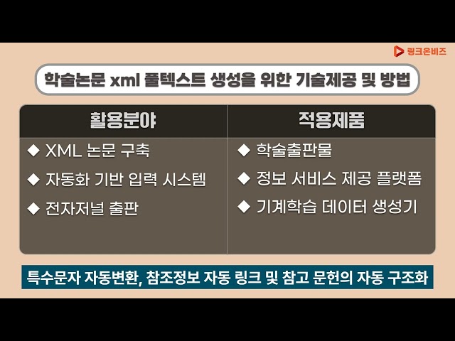 학술논문 xml 풀텍스트 생성을 위한 기술제공 및 방법