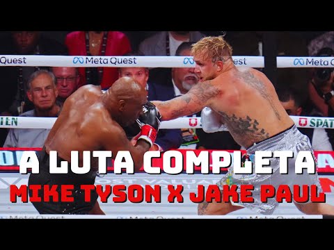 MIKE TYSON VS JAKE  PAUL - LUTA COMPLETA