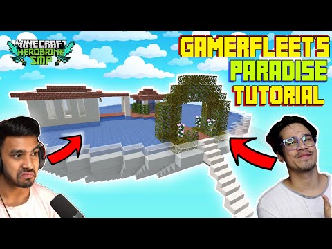 Triggered Bear - Gamerfleet's Paradise Full Tutorial From Herobrine SMP Minecraft | How to Make Paradise in Minecraft