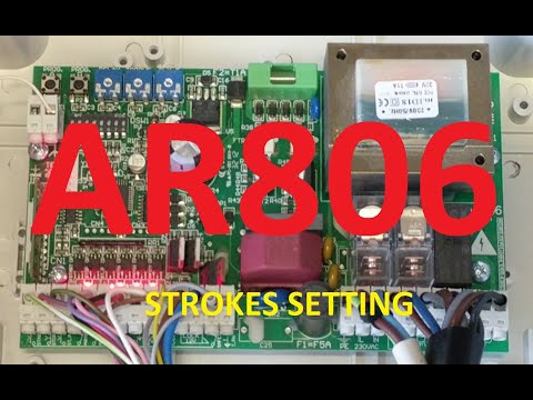 AR806 swing gate board - Tutorial for strokes settings