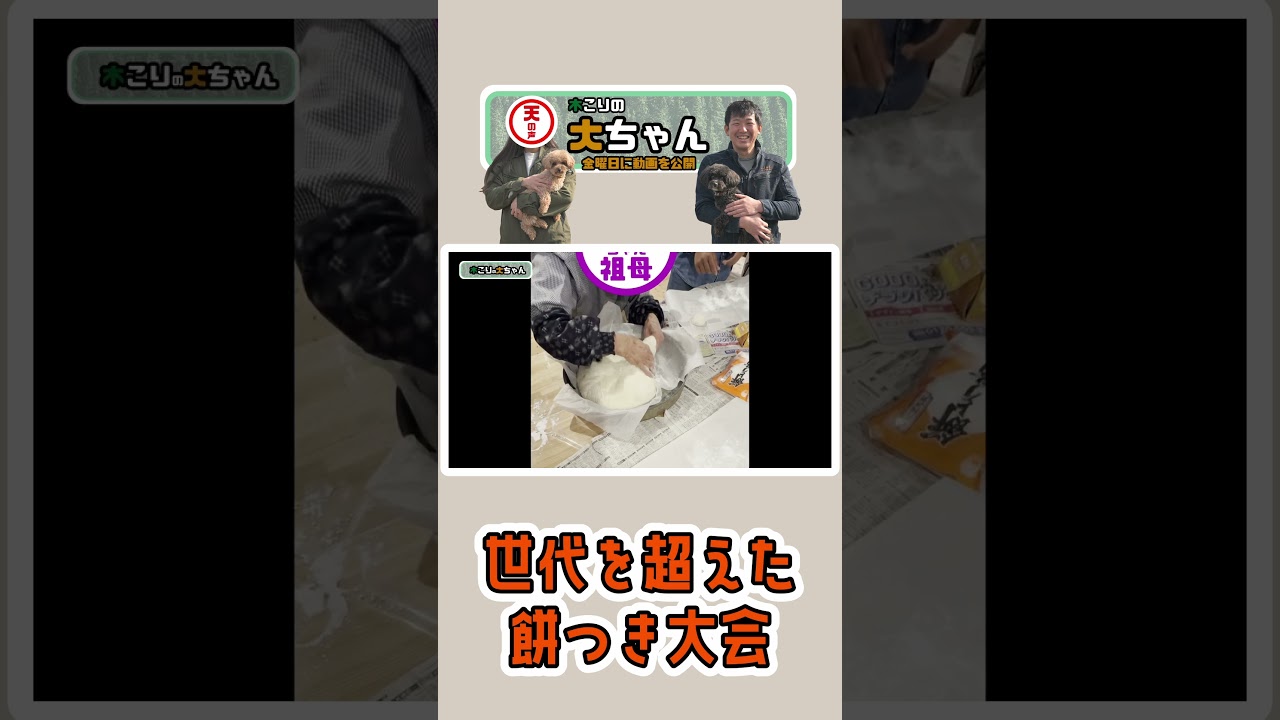 【木こり】世代を超えた餅つき大会【林業のリアル】