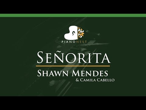 Shawn Mendes, Camila Cabello - Senorita - LOWER Key (Piano Karaoke / Sing Along)