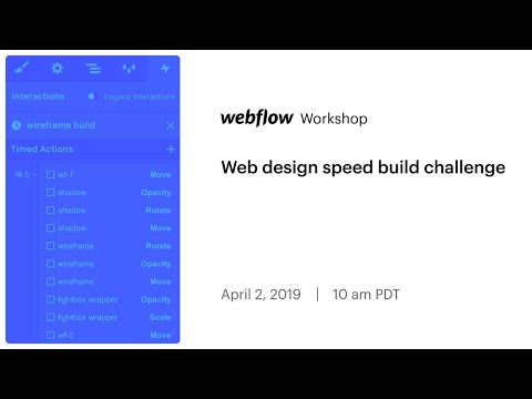 Web design speed build challenge