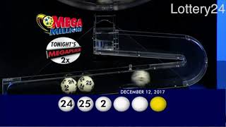 2017 12 12 Mega Millions Numbers and draw results