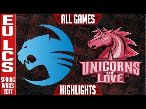 ROCCAT vs Unicorns of Love All Games Highlights - EU LCS W6D3 Spring 2017 - ROC vs UOL All Games
