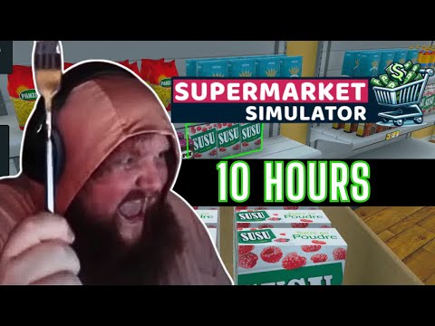 *10 HOURS* OF CASEOH PLAYING SUPERMARKET SIMULATOR! (HILARIOUS MOMENTS)