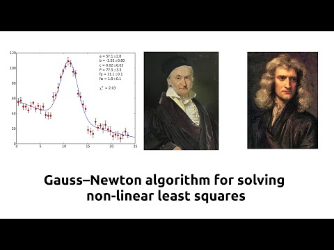 Gauss-Newton algorithm for solving non linear least squares explained