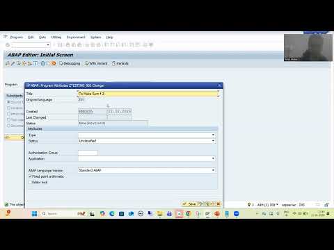 26 - ABAP on HANA - Creation of Simple Program through Eclipse