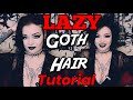 Lazy Goth 80s Teased Hair Tutorial