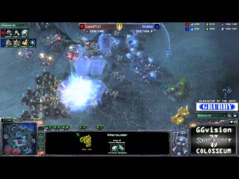 SC2 Gladiator Grubby - vs TLO @ Xel'Naga Caverns