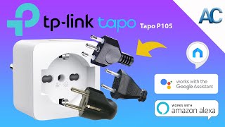 TP-Link Tapo P105 Smart Plug Linea Smart Home | Design Compatto, compatibile con ogni tipo di spina!