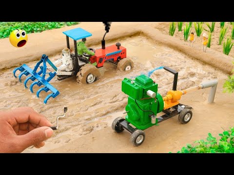 Diy tractor mini tractor to making concrete road | Construction Vehicles, Road Roller #1