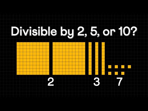 Divisibility test for 2, 5, and 10