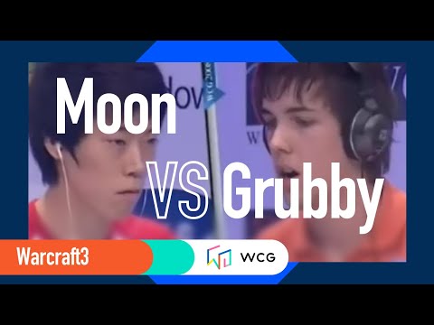WCG 2008 GF Warcraft III Final, Round 3 | Moon vs Grubby