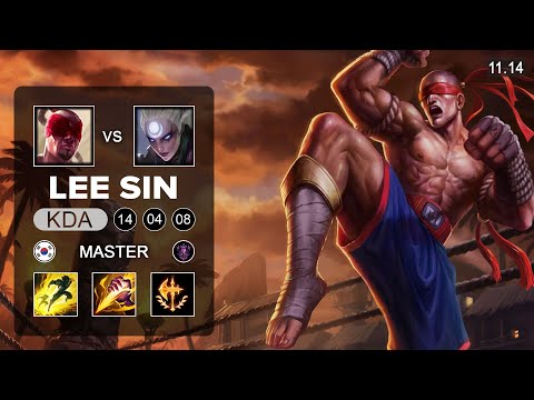 Lee Sin Jungle vs Diana - KR Challenger Patch 11.14