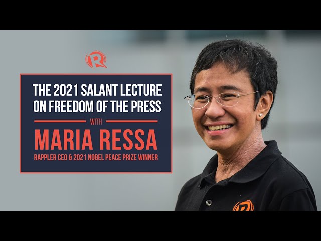 WATCH: Maria Ressa delivers 2021 Salant Lecture on Freedom of the Press