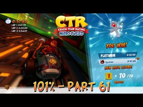 Crash Team Racing Nitro Fueled - 101% Playthrough (Medium), Part 61: N. Gin Labs (Platinum Relic)