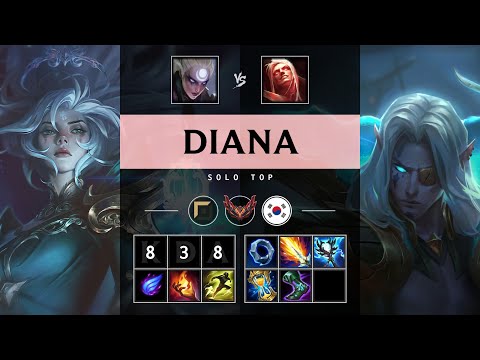 Diana Top vs Vladimir - KR Grandmaster Patch 25.12