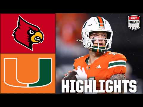 Louisville Cardinals vs. Miami Hurricanes | Full Game Highlights | ESPN College Football