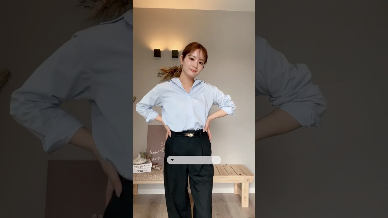 青シャツの着方講座🪽 #ママコーデ #低身長コーデ #プチプラ