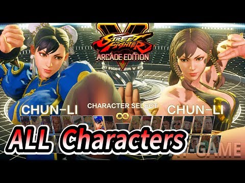 STREET FIGHTER 5 AE - All Character Select Animations ( Jap & Eng ) 1080p Full HD 60fps