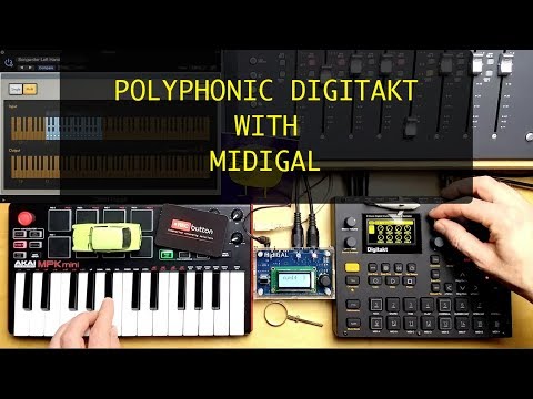 Polyphonic Digitakt with MidiGAL