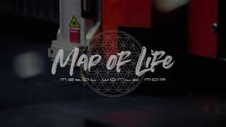 Northshire - Map of Life - Metal World Map - www.northshire.co