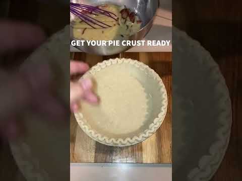 HOW TO MAKE A QUICHE