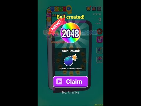 Bounce Merge 3D Gameplay [High Score 2048] | Epic Merge Challenge #devagamezone #bouncemerge