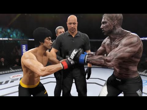 Bruce Lee vs. Stone Mummy - EA Sports UFC 2 - Dragon Fights 🐉