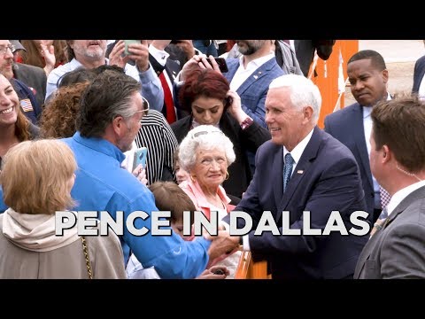 Vice President Mike Pence makes stop in Dallas