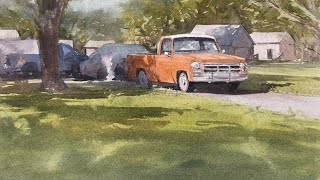 How to Paint Warm Light in Watercolor - Step by step