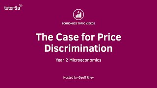 Price Discrimination - Arguments in Favour