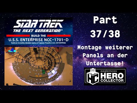 Eaglemoss Star Trek U.S.S. Enterprise Part 37 & 38 - Assembly of further panels on the saucer!