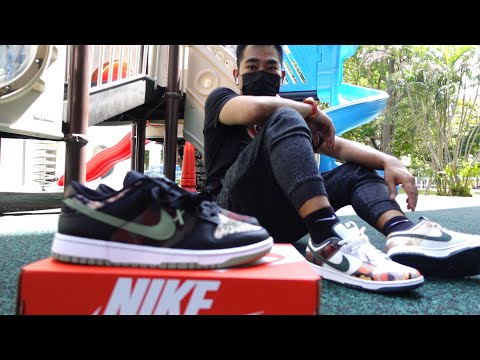 Nike Dunk Low " Crazy Camo " and Nike Dunk Low SE " Sail Multi-Camo "