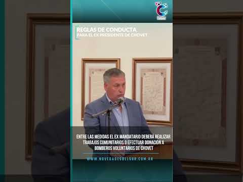 ⚖️ La Justicia fijó reglas de conducta para el ex presidente comunal de Chovet, Sergio Busquet.