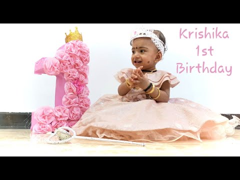 Krishika Kishore 1st Birthday