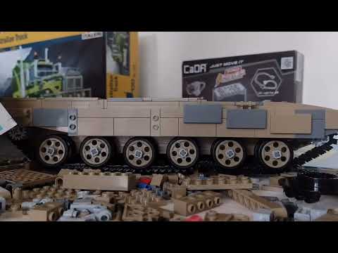 Building A CaDA C61003W T-90 Tank Time-Lapse Video (Part 1)