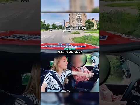 Driving Instructor Saves Her Student from a Reckless Driver