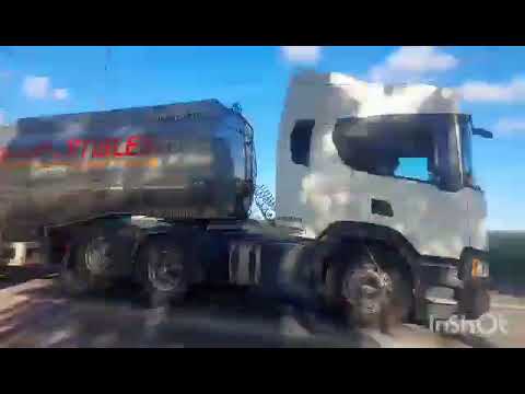 Camiones en cruce de RP158 y RN19 , San Francisco , Cordoba , video 92 . SUSCRIBITE !!