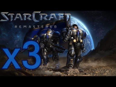 Starcraft Remastered - Brood War - Terran 3 - Ruins of Tarsonis (No Commentary, No Music)