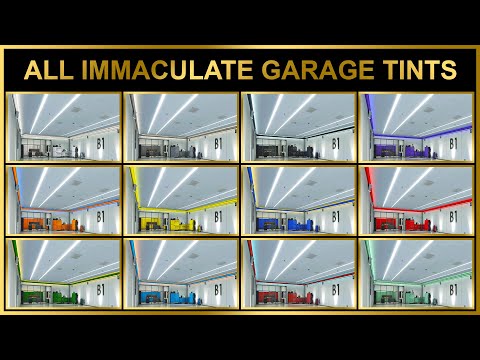 GTA 5 ONLINE - ALL 50 CAR GARAGE IMMACULATE TINTS IN GTA ONLINE LOS SANTOS DRUG WARS