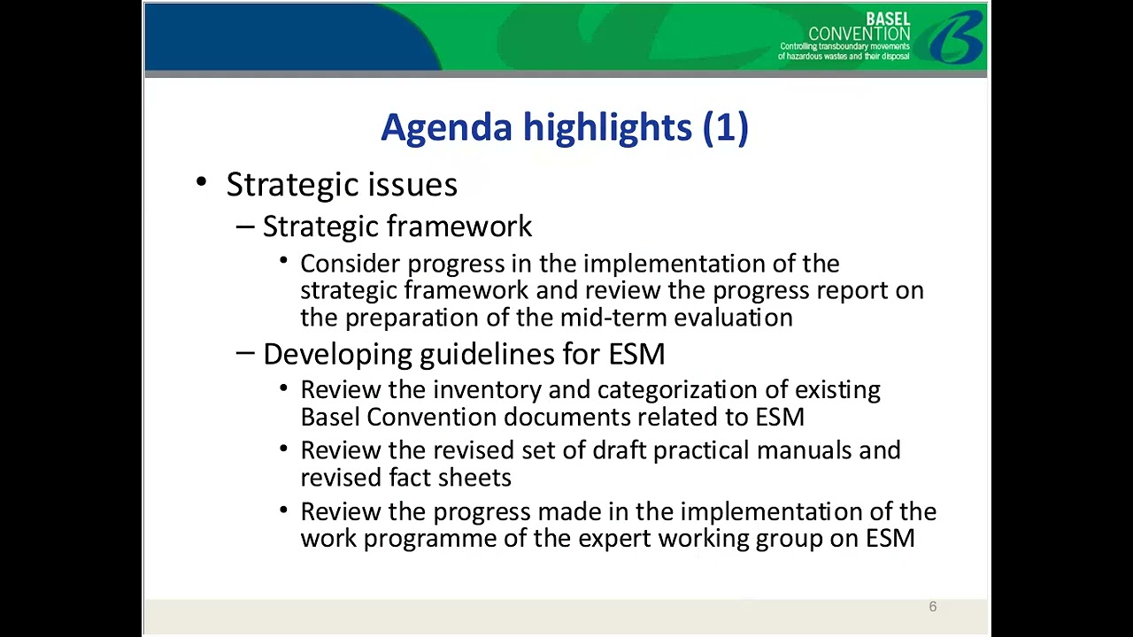 OEWG10 preparatory briefing