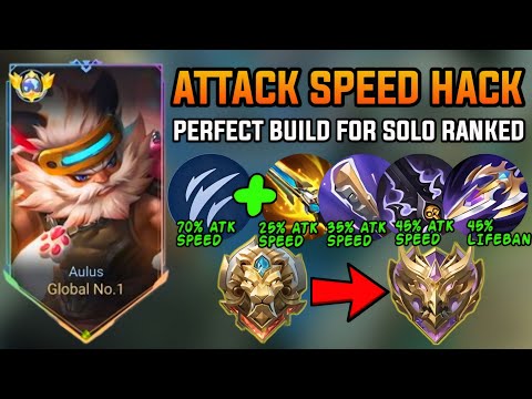 WTF DAMAGE!! NEW AULUS HACK ATTACK SPEED BUILD - TOP 1 GLOBAL AULUS BEST BUILD AND EMBLEM 2025