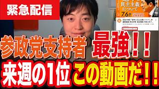 【緊急】参政党動画がトップに！しかし本番は来週。ハイプランキングを押し上げる“要点”を全て解説します
