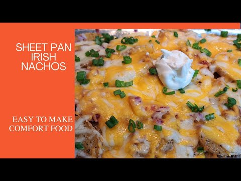 Sheet Pan Irish Nachos #appetizer #irish #food