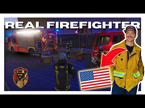 American Firefighter Plays GERMAN Firefighting Simulator | Notruf 112
