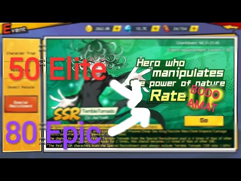 50 Elite & 80 Epic Ticket Dapat Apa? Bodo Amat Sama event Tatsumaki - One Punch Man The Strongest
