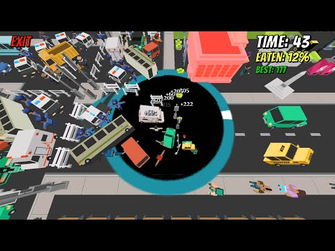 Hole.io [Void.io] Map Control: 100.00% - Big Hole WORLD RECORD