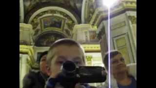 preview picture of video 'Исаакиевский собор в Ленинграде. Снимает Таня 6 лет...'